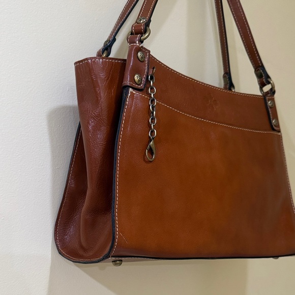 Patricia Nash Total Rich Brown Leather Shoulder Bag Women’s purse Handbag - Picture 7 of 16